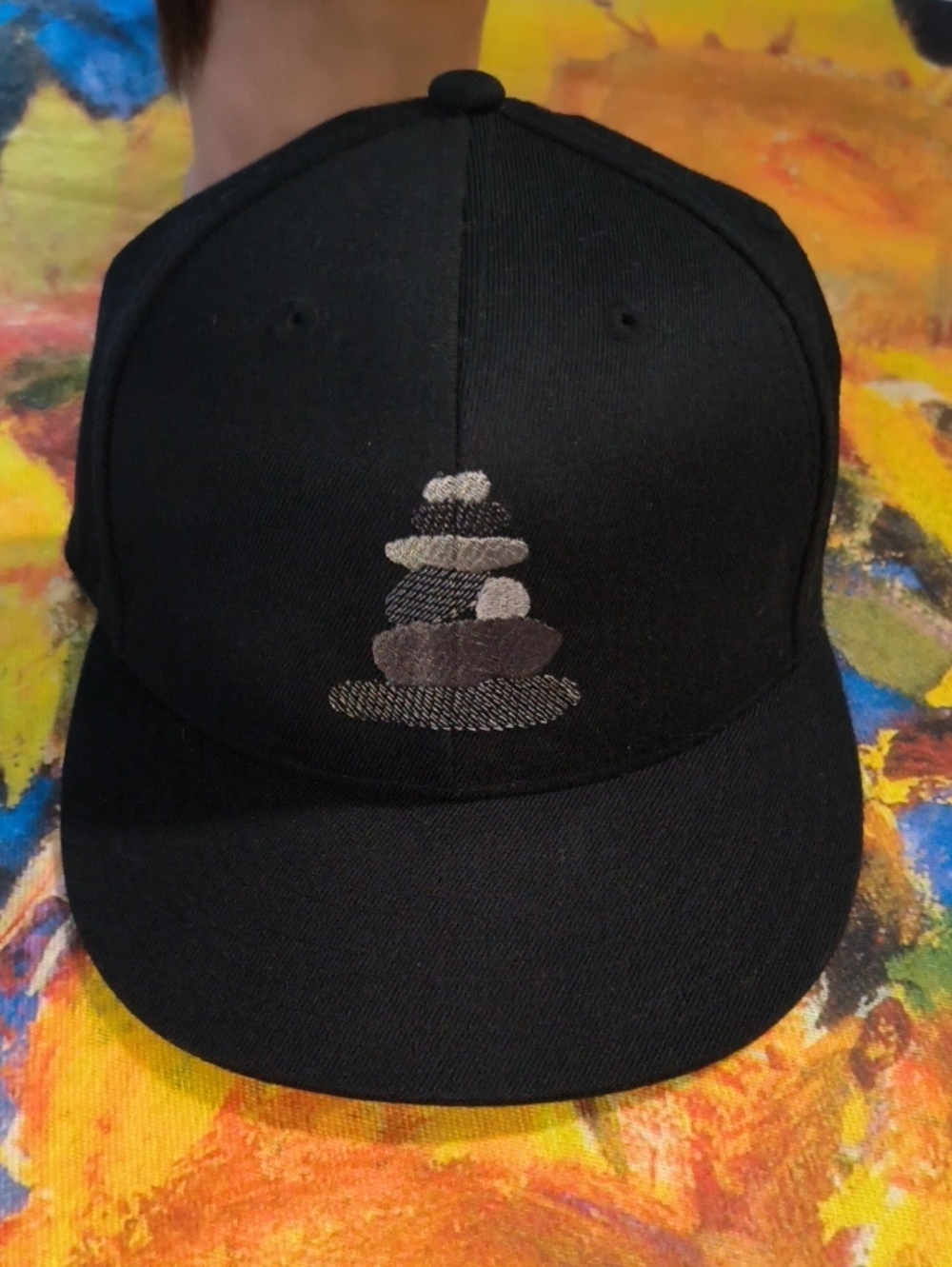 Rock Cairns Embroidered Logo 210 Fitted Hat Cap 7 1/4-7 5/8